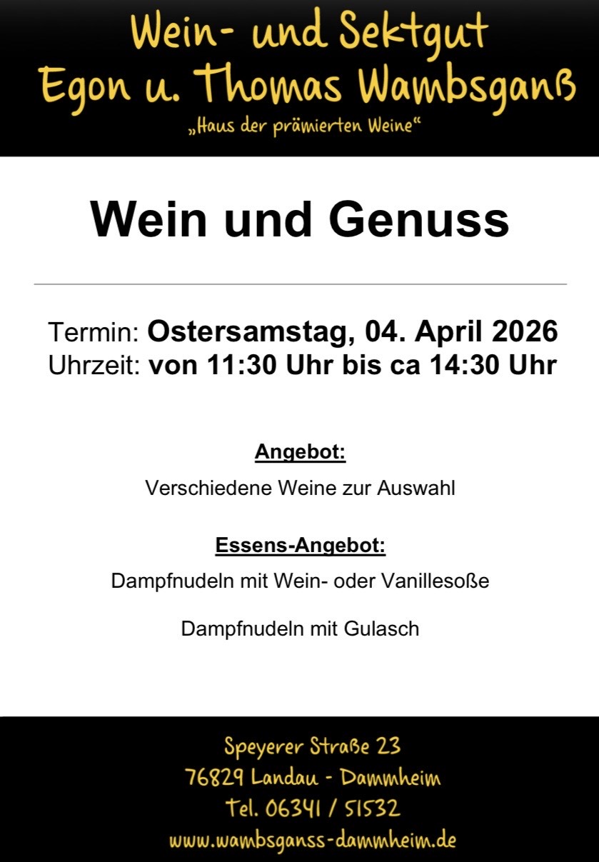 2026 04 04 Wein und Genuss